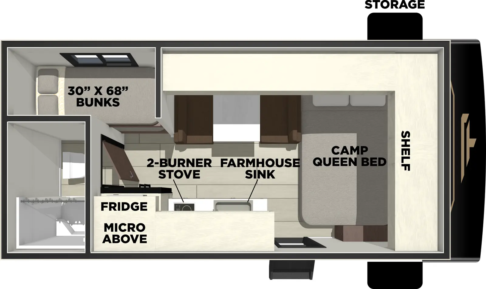 Avenger 16BHX Floorplan